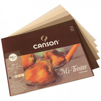 CANSON Mi-Teintes Glued Pastel Pad 160 g/m² Earth 32 x 41 cm - 30 sheets