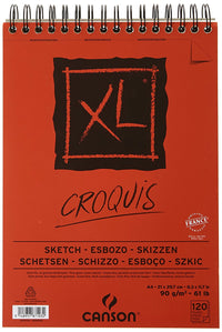 CANSON XL Croquis drawing pad, 90 g/m², A3, 120 sheets, top spiral