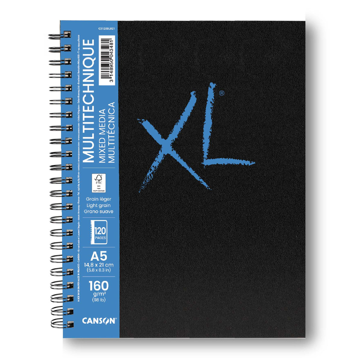 Canson XL Mix Media Pad 160 g - 120 sheets, A5