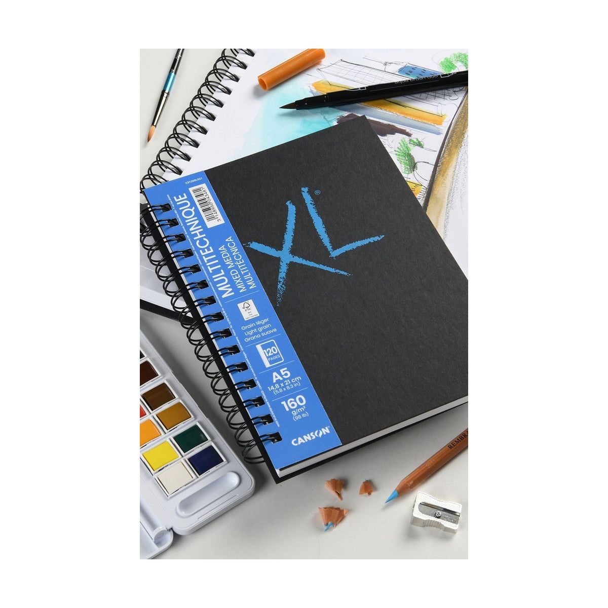 CANSON XL Mix Media Textured Pad A4 300 g/m² - 68 sheets