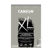 CANSON XL Touch Gray Sketch Pad, 160 g/m², A4–A3, 40 Sheets