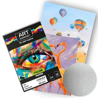 Canvas-Textured Paper Pad A4, 10 Sheets, 360 g/m²