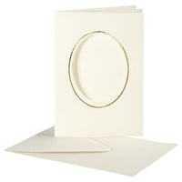 Card with Mat (Passe-Partout) and Envelope A6, Set of 10 | various variants — image 1