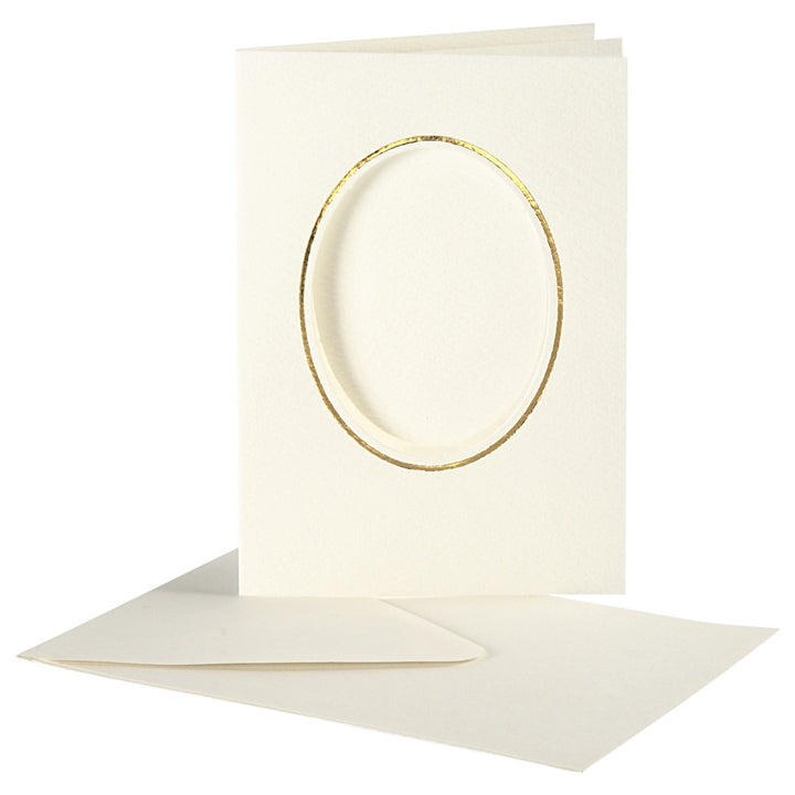 Card with Mat (Passe-Partout) and Envelope A6, Set of 10 | various variants — image 1