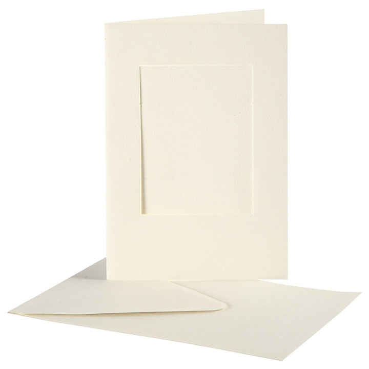 Card with Mat (Passe-Partout) and Envelope A6, Set of 10 | various variants — image 2