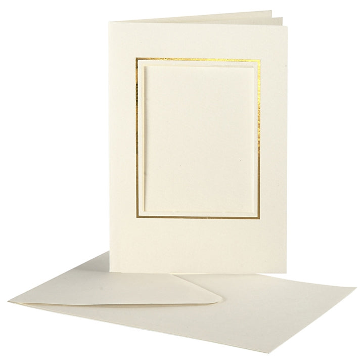Card with Mat (Passe-Partout) and Envelope A6, Set of 10 | various variants — image 5