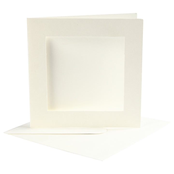 Card with Mat (Passe-Partout) and Envelope, Set of 10