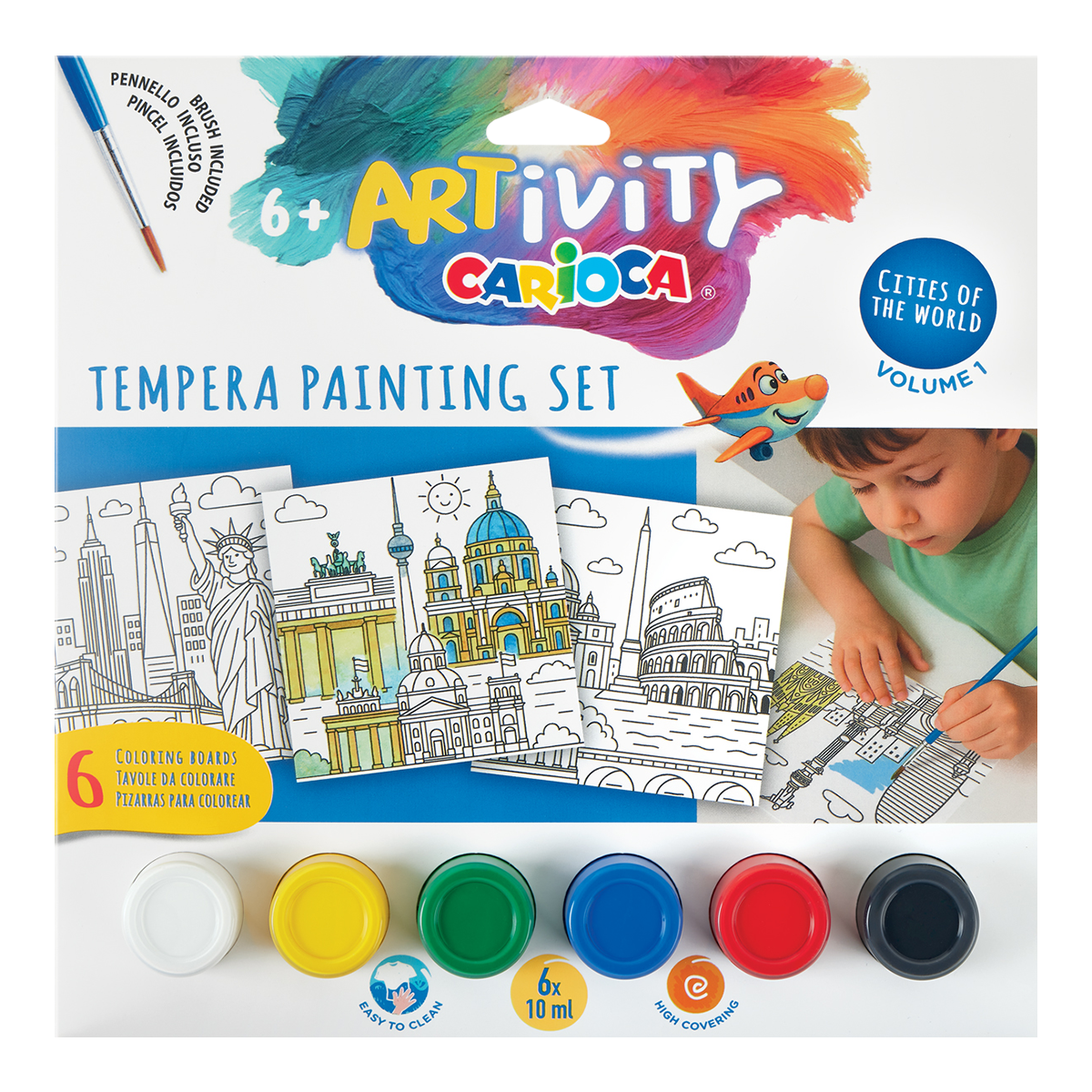 Carioca ARTivity Cities Tempera Painting Set – 1, 6+