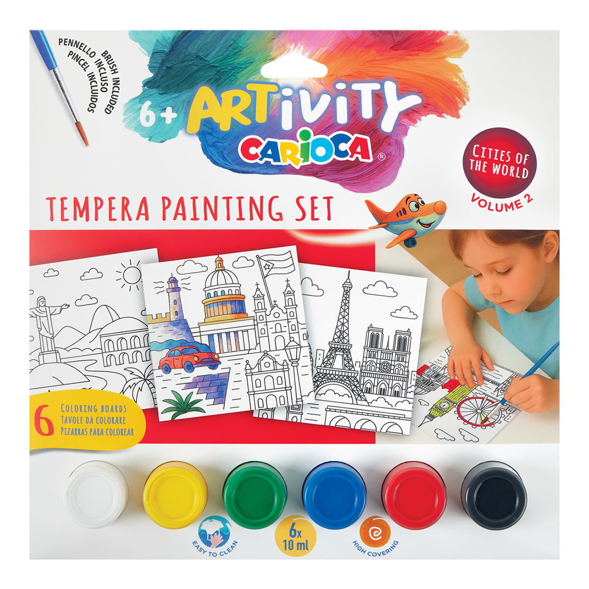 Carioca ARTivity Cities Tempera Painting Set – 2, 6+