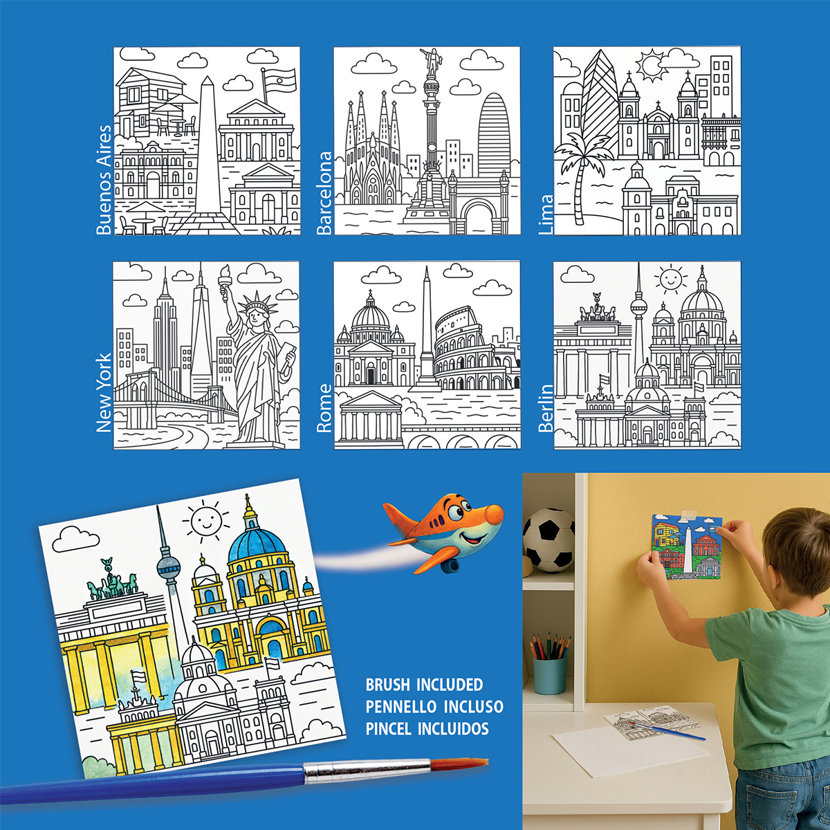 Carioca ARTivity Cities Tempera Painting Set