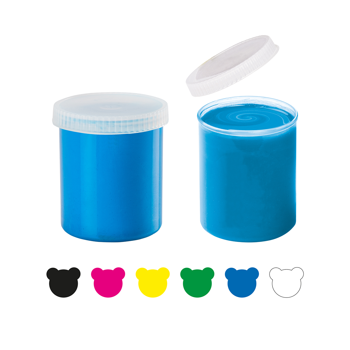 Carioca Baby 2+ Finger Paints in Paper Case - 6 x 80 ml