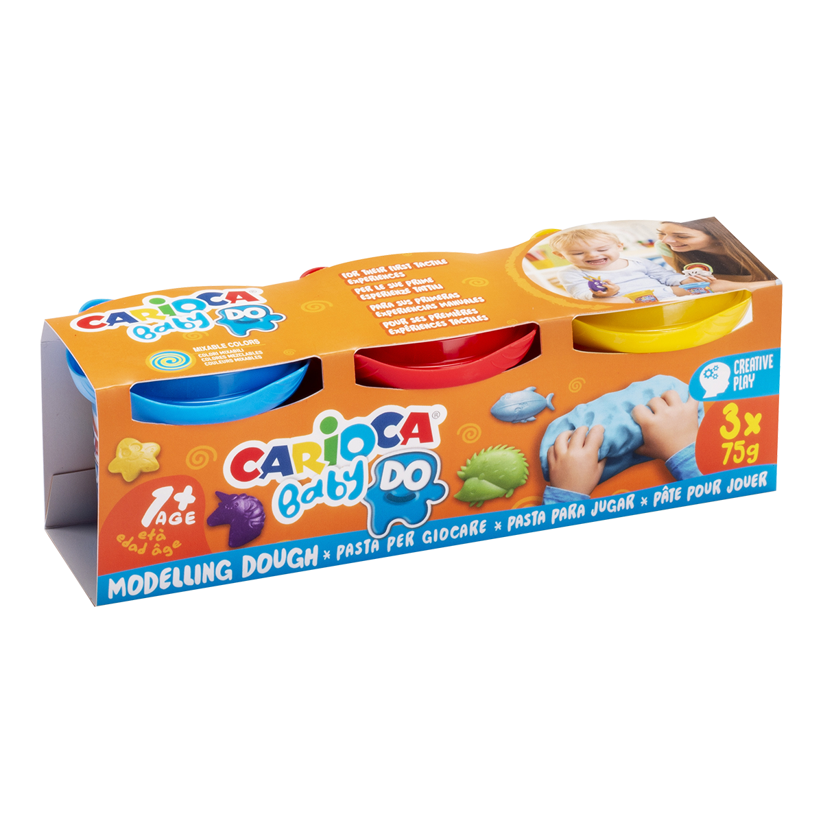 Carioca Baby Do 1+ Modelling Dough 3 × 75 g