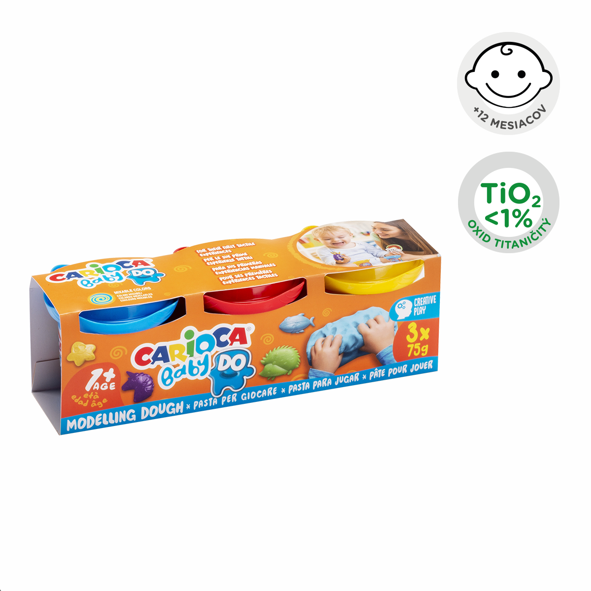 Carioca Baby Do 1+ Modelling Dough 3 × 75 g