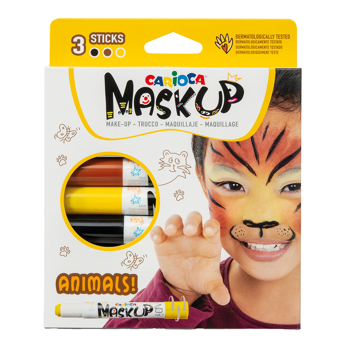 Carioca Face Paint Sticks - 3 pcs