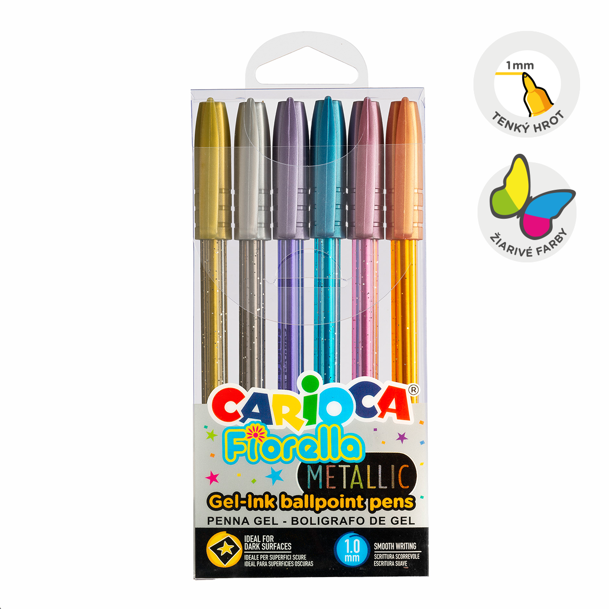 Carioca Fiorella Gel Pens Assorted Colors