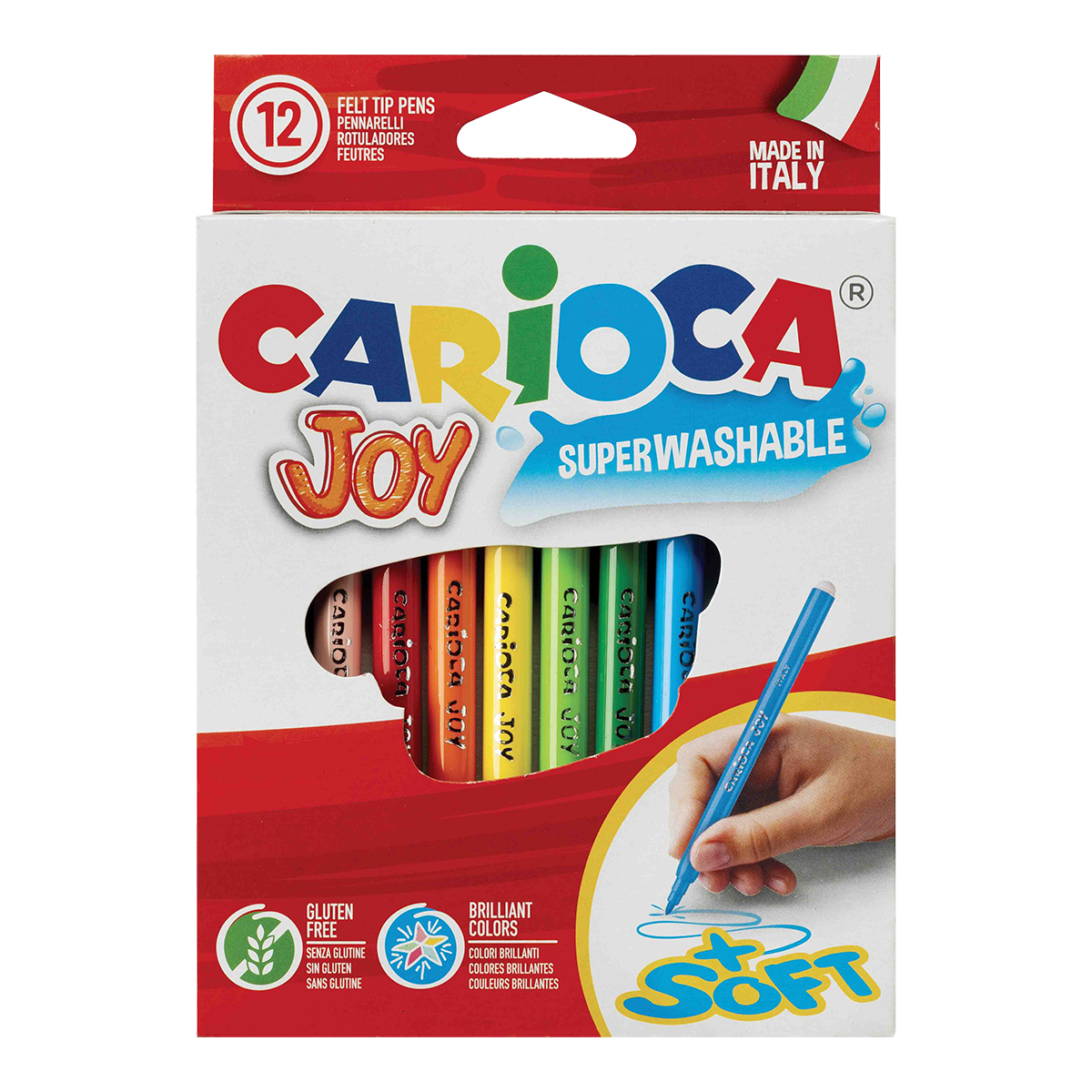 Carioca Joy Felt-Tip Pens, Assorted Colors