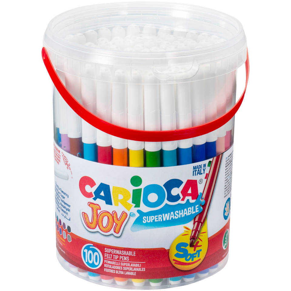 Carioca Joy Felt-Tip Pens, Assorted Colors