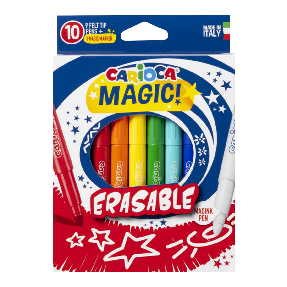 Carioca Magic Erasable Markers / set of 10 pcs