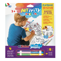 Carioca Marker and Sticker Set ARTivity - Puppies at Work, 3+
