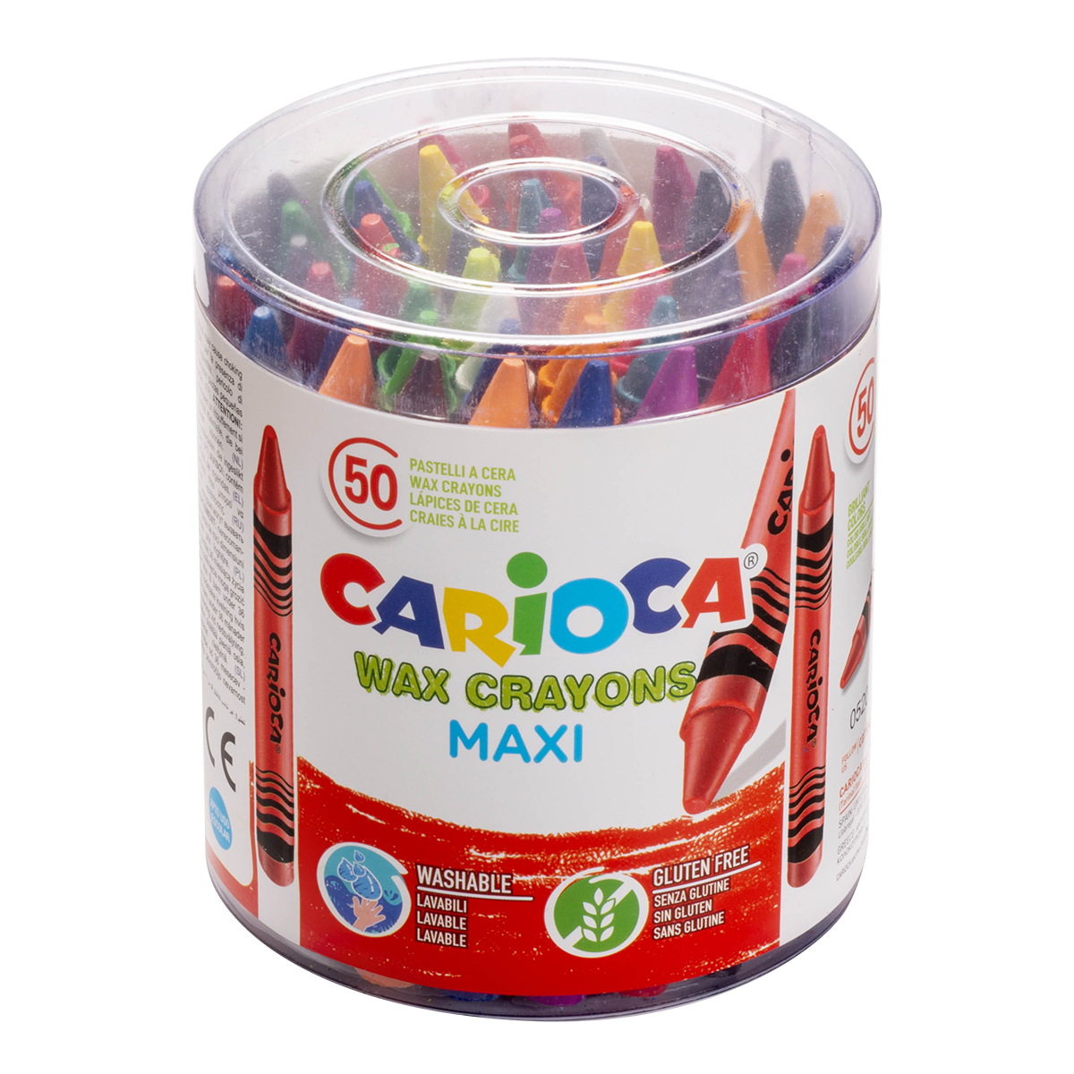 Carioca Maxi wax crayons, 50 pcs