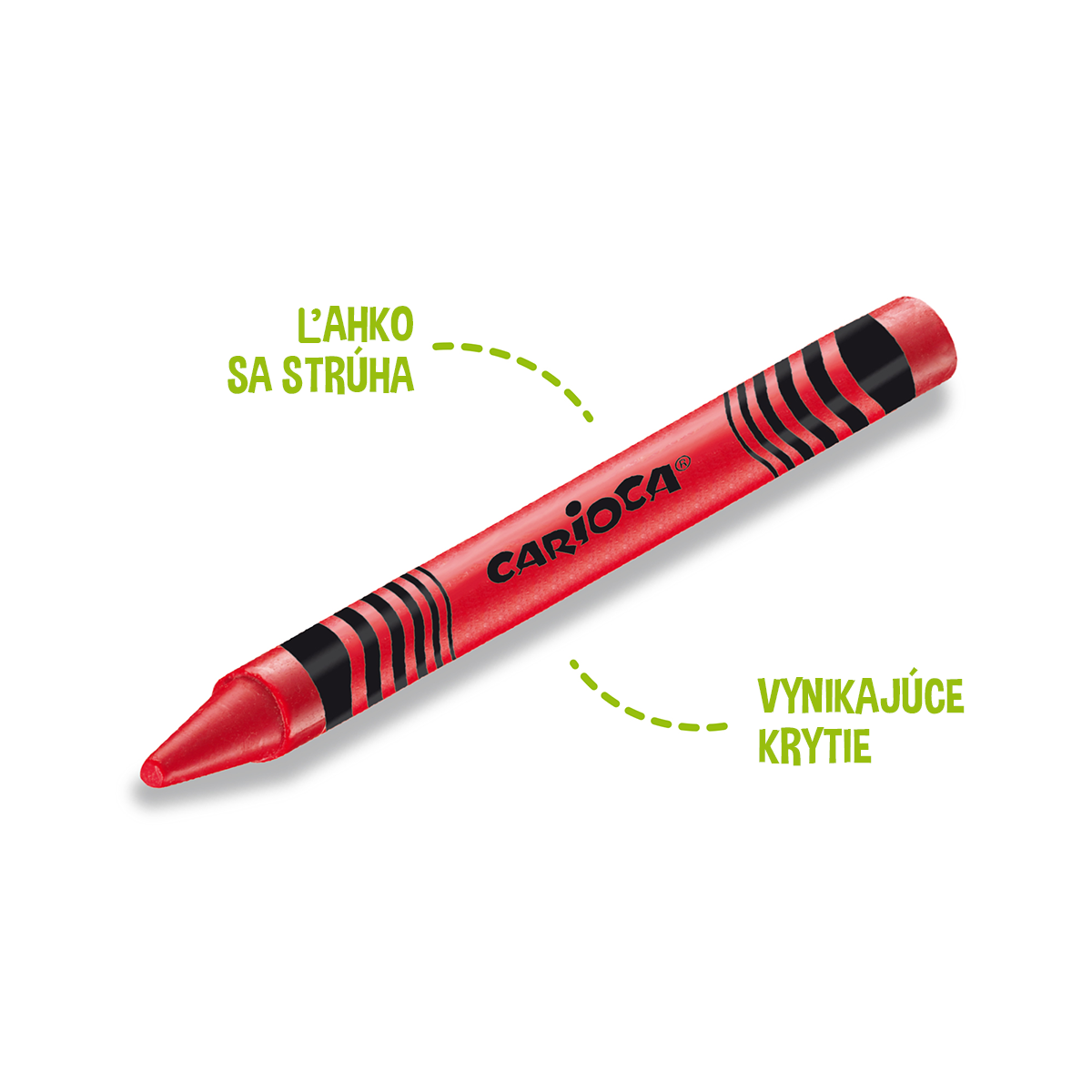 Carioca Maxi wax crayons, 50 pcs