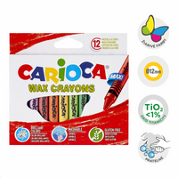 Carioca Maxi Wax Crayons - Set of 12 pcs