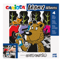 Carioca Velvet Coloring Pages 4 pcs – CENTO Graffiti