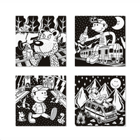 Carioca Velvet Coloring Pages 4 pcs