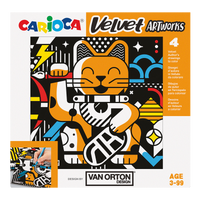 Carioca Velvet Coloring Pages 4 pcs – VAN ORTON Art
