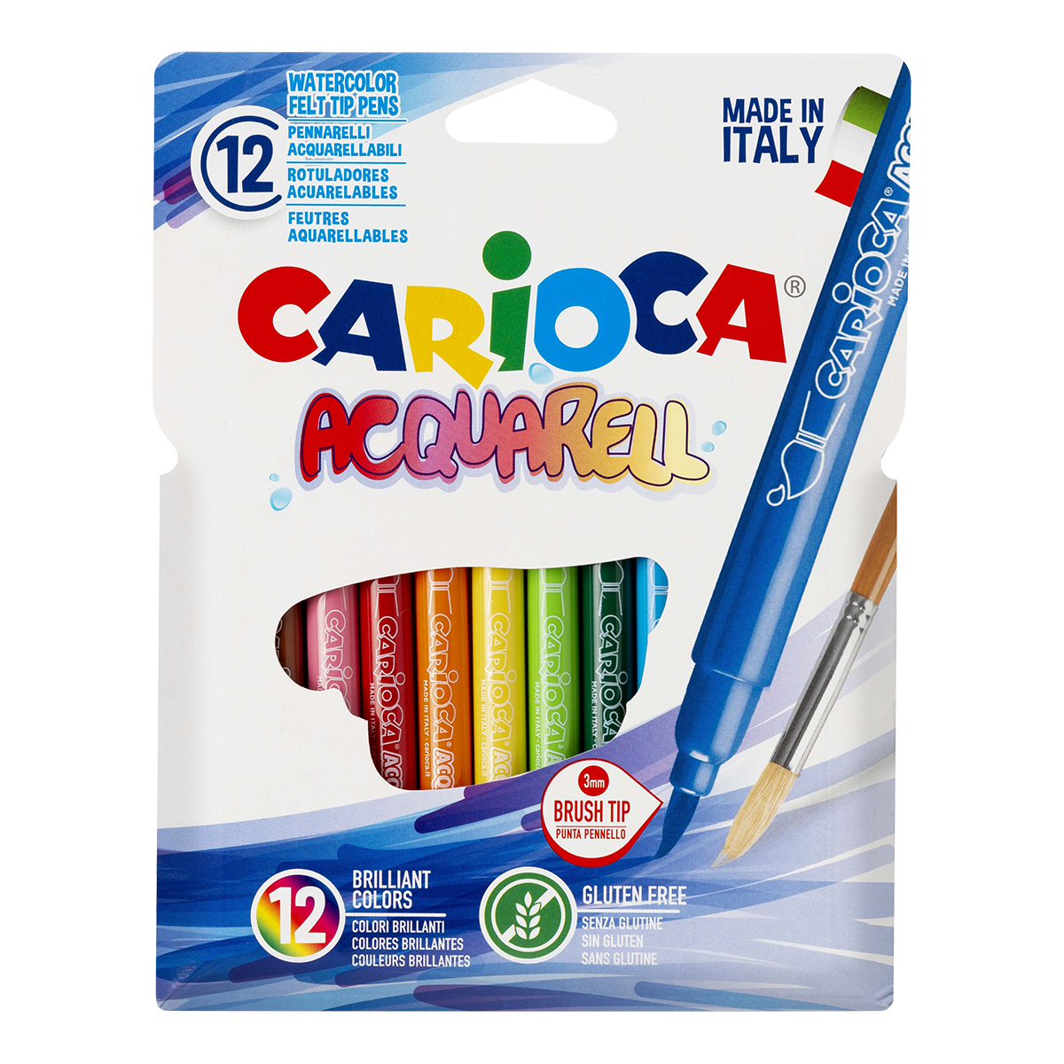 Carioca Watercolor Markers / set of 12 pcs