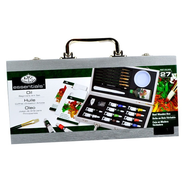 Case / Oil Paint Set in a Wooden Case for Beginners