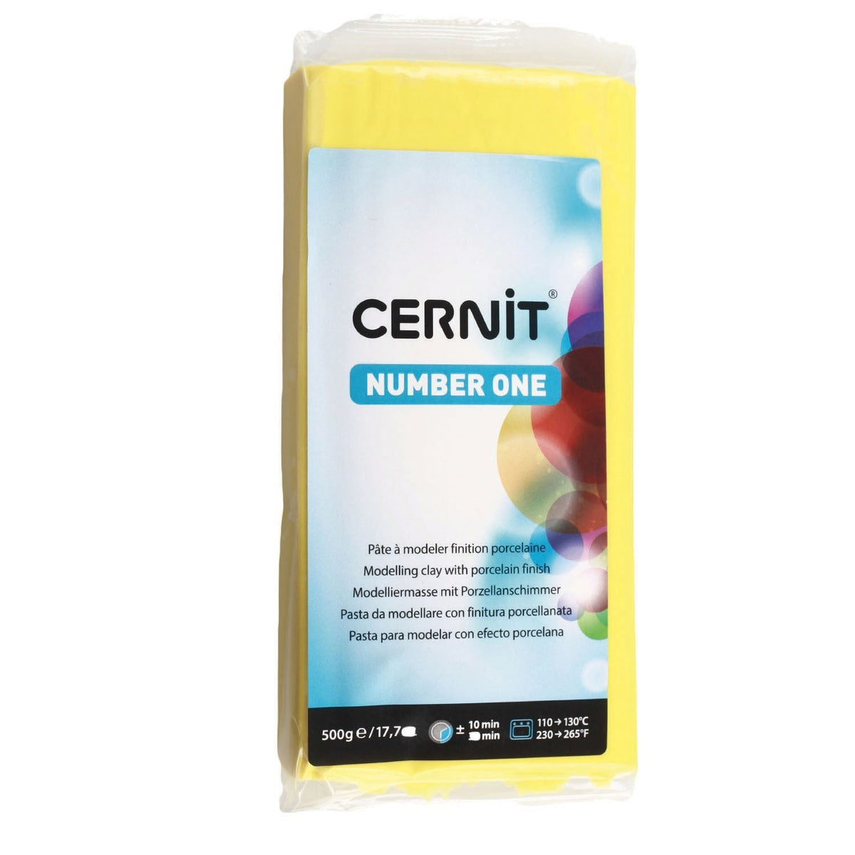 CERNIT Number One Polymer Clay 500 g – Primary Yellow
