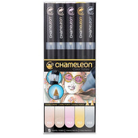 Chameleon Marker Set of 5, Pastel Tones