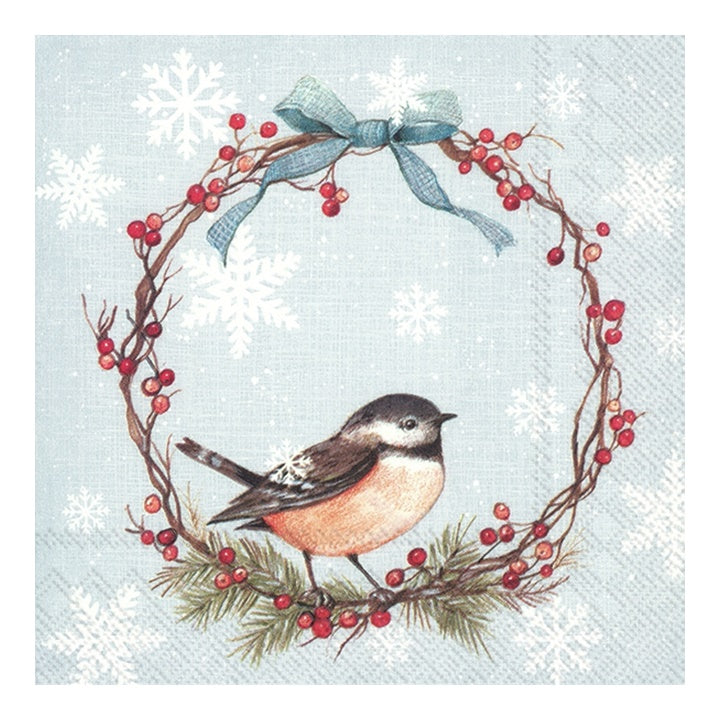 Chickadee Eco Decoupage Napkin - 1 pc