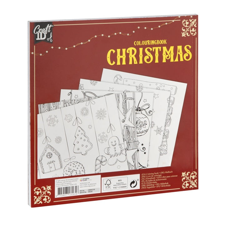 Christmas Coloring Book, 40 Sheets, 21.5 x 21.5 cm — image 1