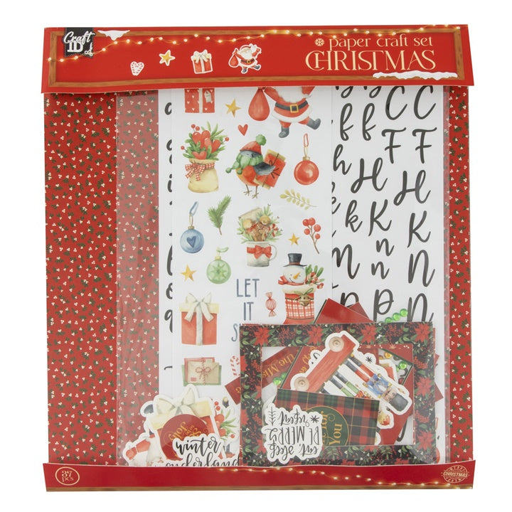 Red Christmas Scrapbooking Set — image 1