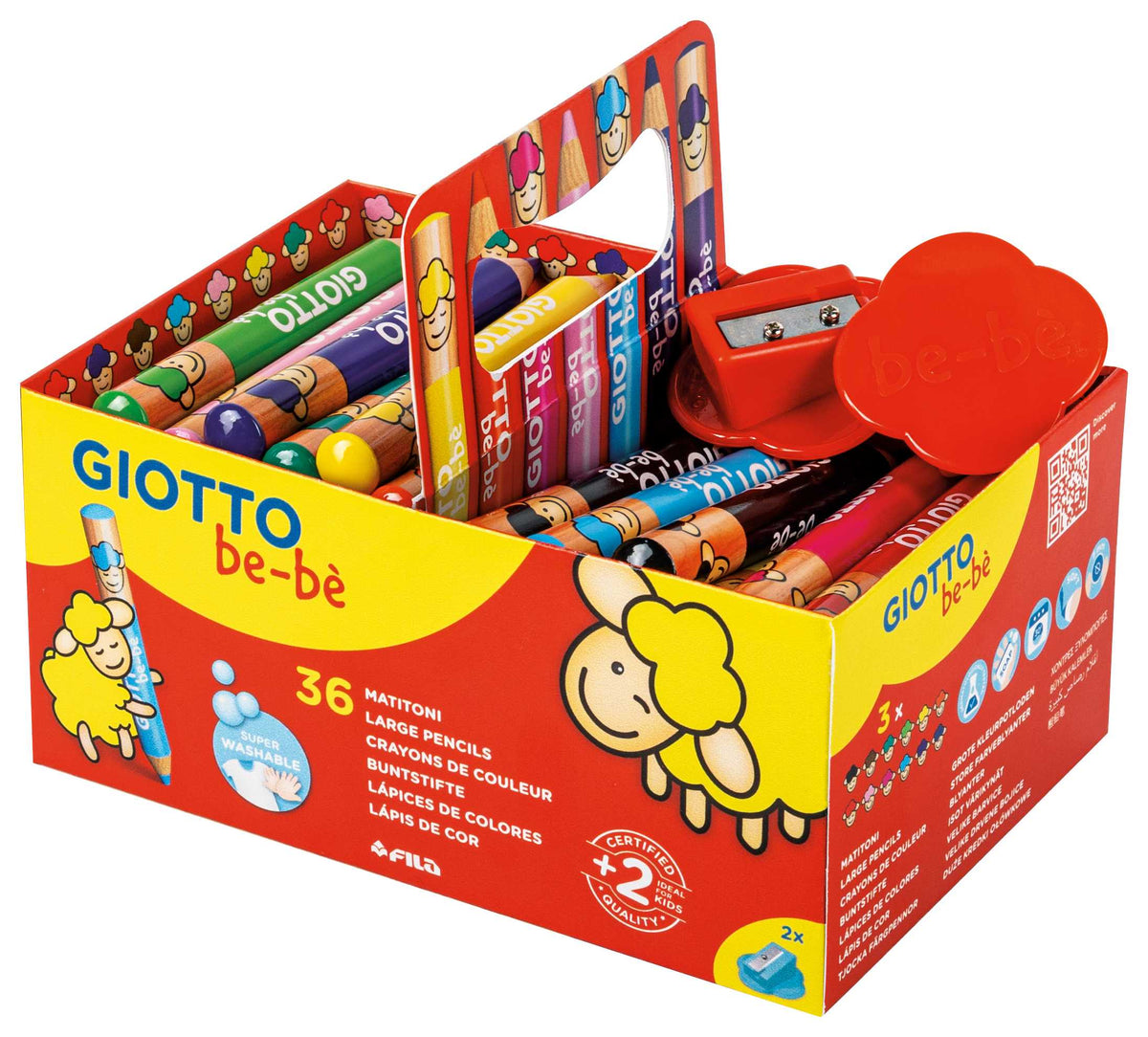 Chunky Round Colored Pencils GIOTTO be-bè School Pack