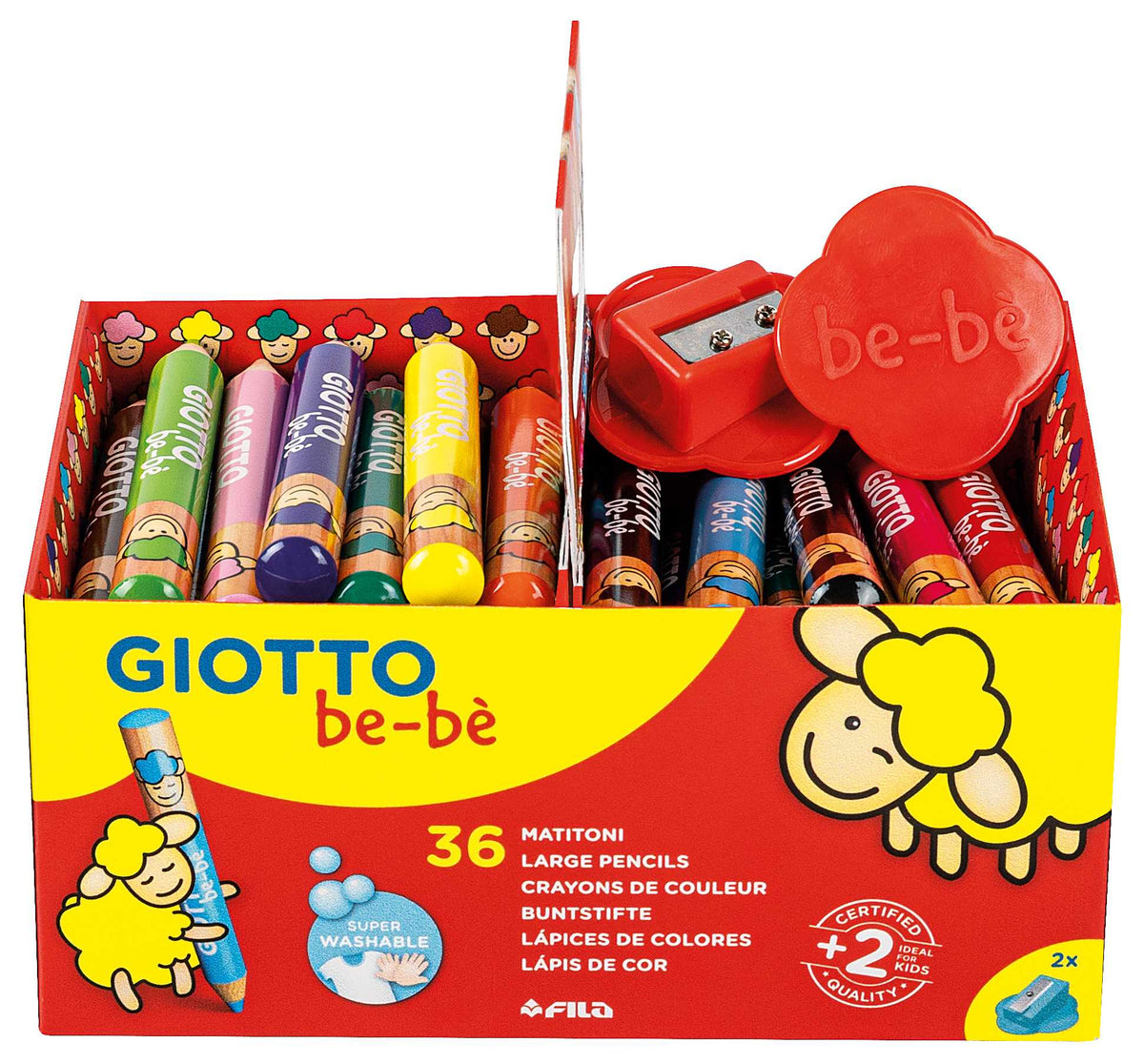 Chunky Round Colored Pencils GIOTTO be-bè School Pack