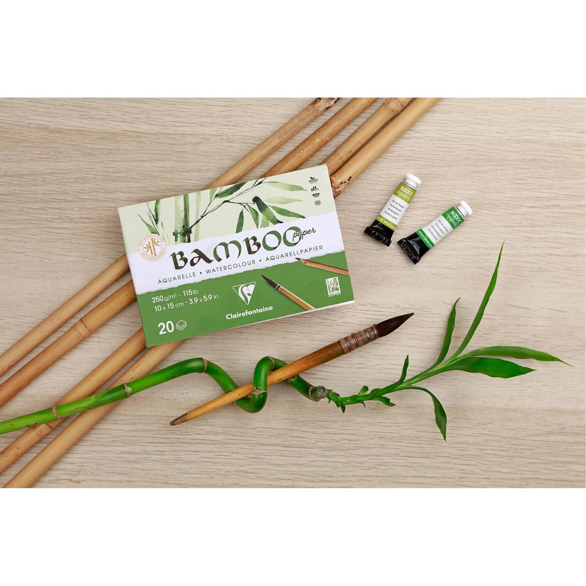 CLAIREFONTAINE Bamboo Watercolor Pad CP 250 g/m² A1 - 15 sheets