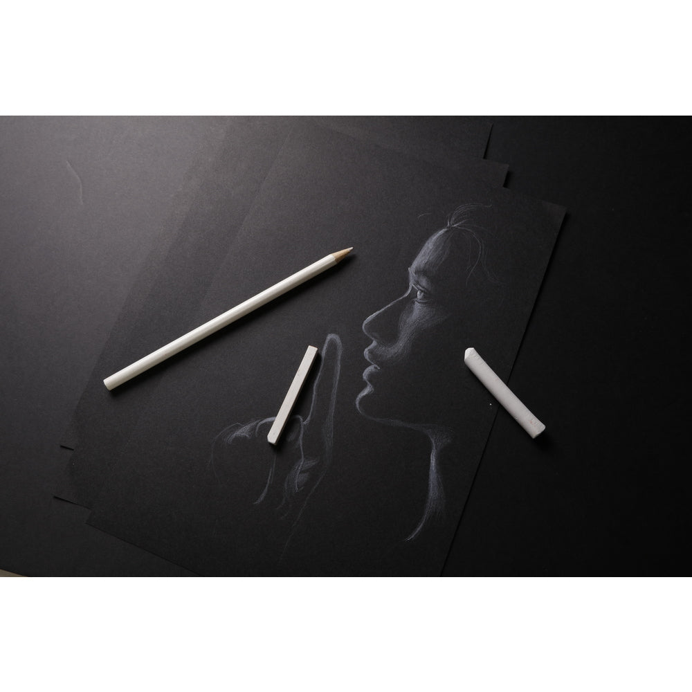 CLAIREFONTAINE Carb'On Black Paper Drawing Pad, 120 g/m², 20 Sheets