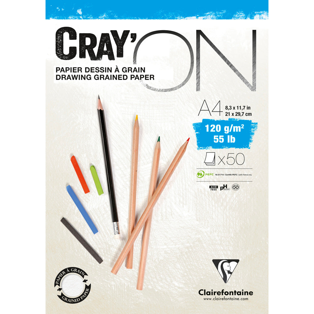 CLAIREFONTAINE Cray'On Drawing Pad 120 g/m2