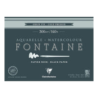 Clairefontaine Fontaine Black Watercolor Pad, 300 g/m² — image 2