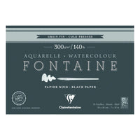 CLAIREFONTAINE Fontaine Black Watercolor Pad 300 g/m²