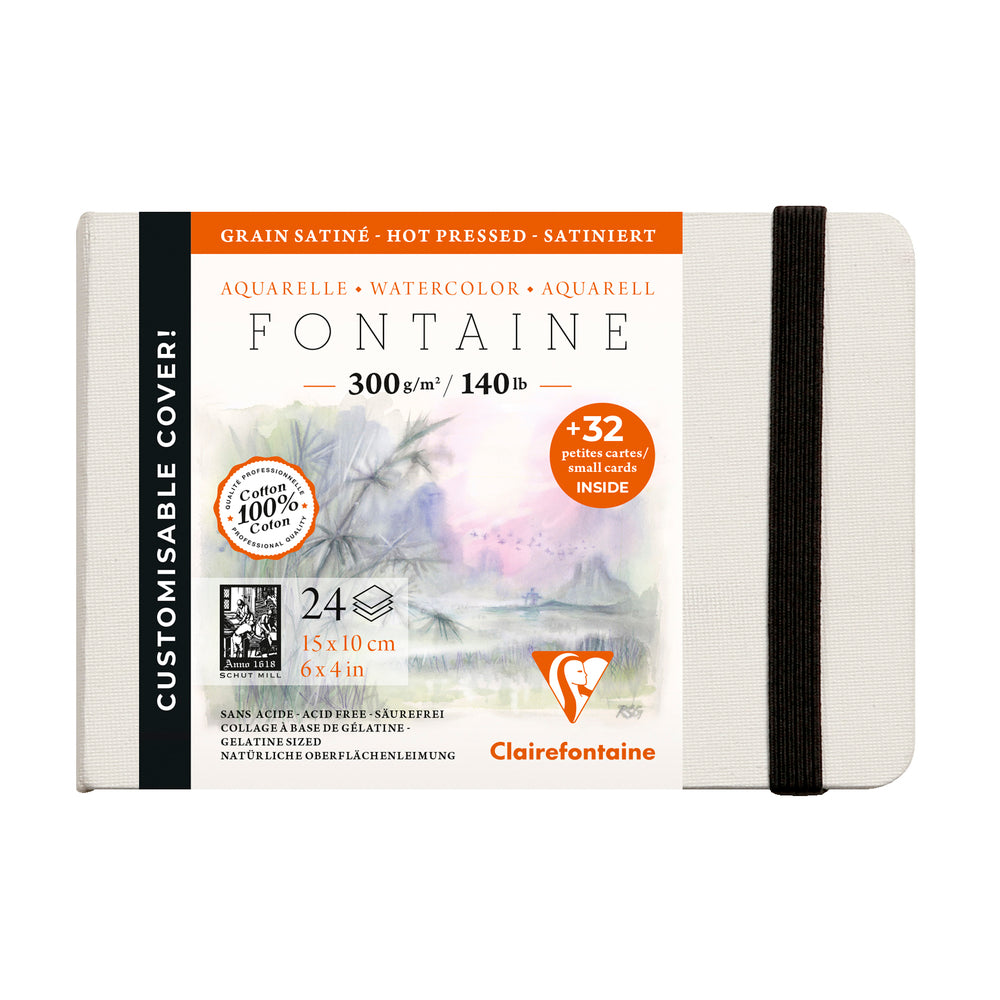 Clairefontaine Fontaine HP 300 g 24-sheet hardcover watercolor book