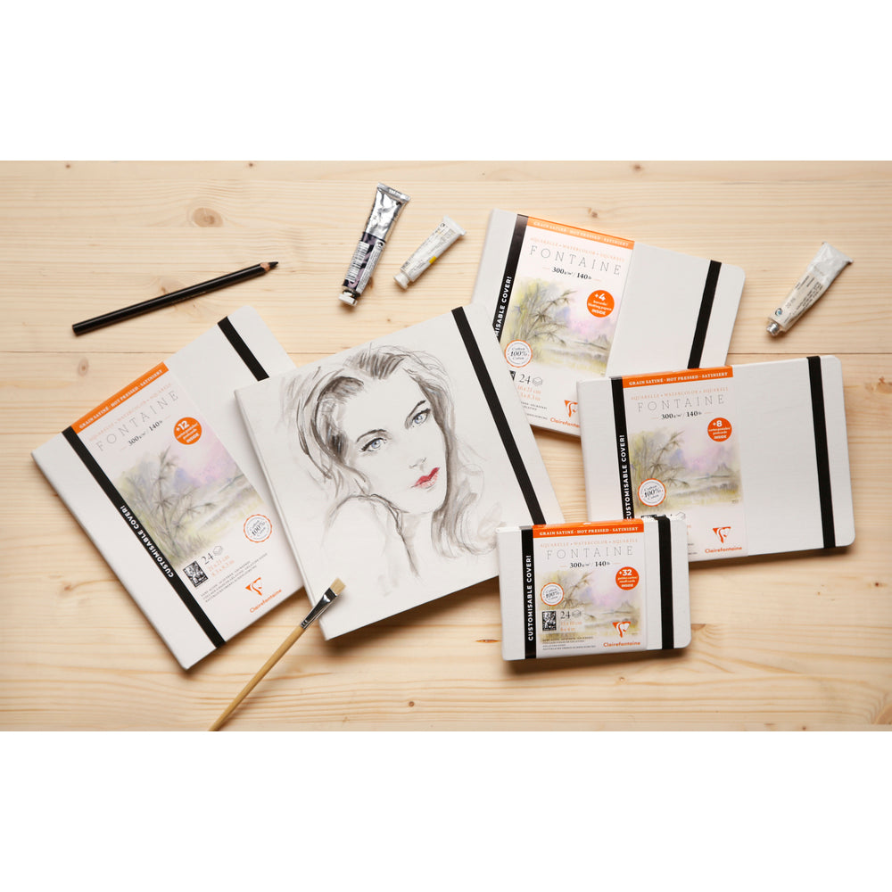 CLAIREFONTAINE Fontaine Watercolor Book HP 300 g/m² – Hardcover