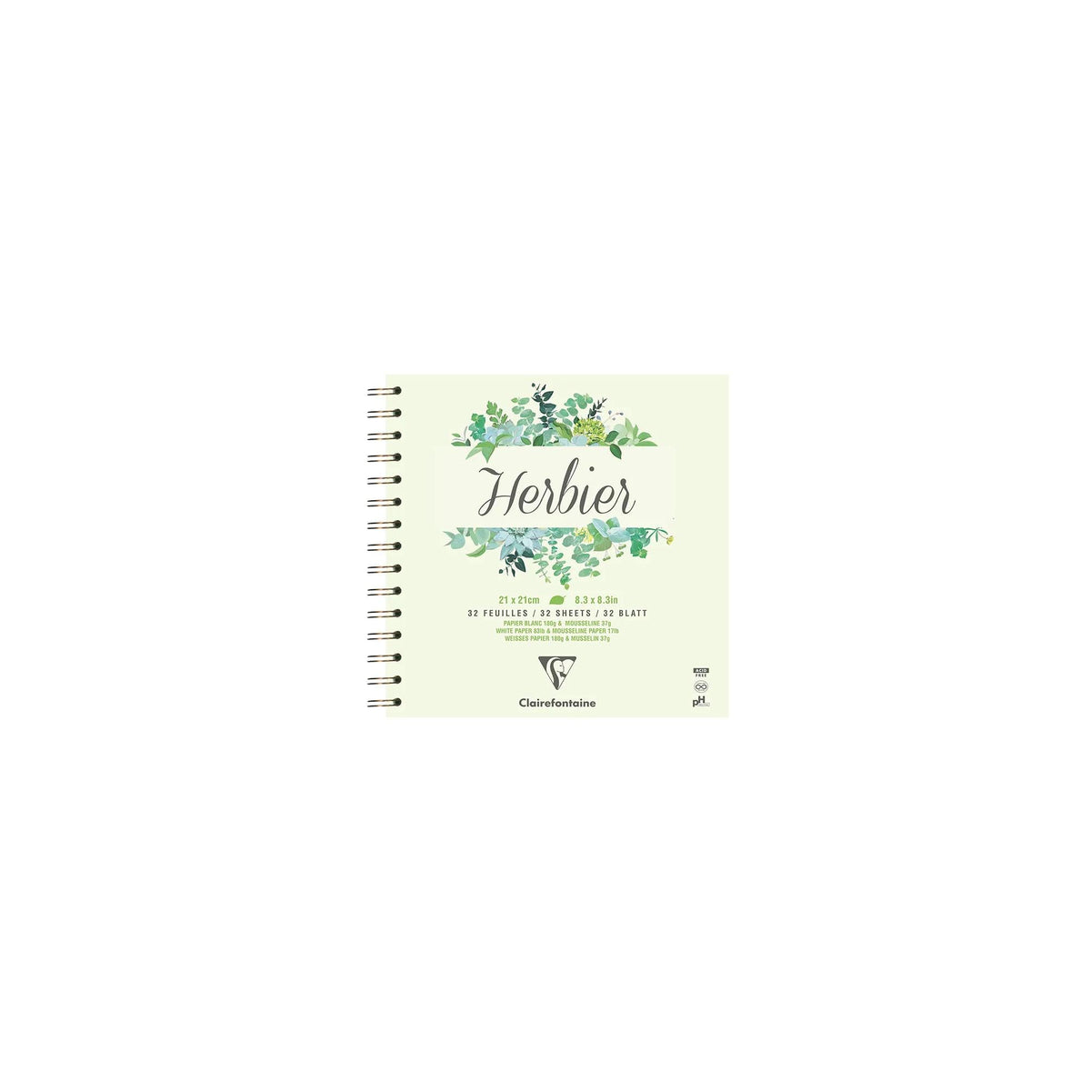 CLAIREFONTAINE Herbarium 180 g/m² 21 x 21 cm - 32 sheets