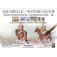 Clairefontaine Initiation CP No. 4 A4 300 g/m² Watercolor Pad - 12 Sheets