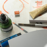 Clairefontaine Paint'On Mixed Media Pad, 250 g, 40 Sheets, Glued, Extra White