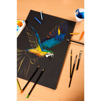 Clairefontaine Paint'On Mix Media Pad, 250 g, 20 Sheets, Glued, Black