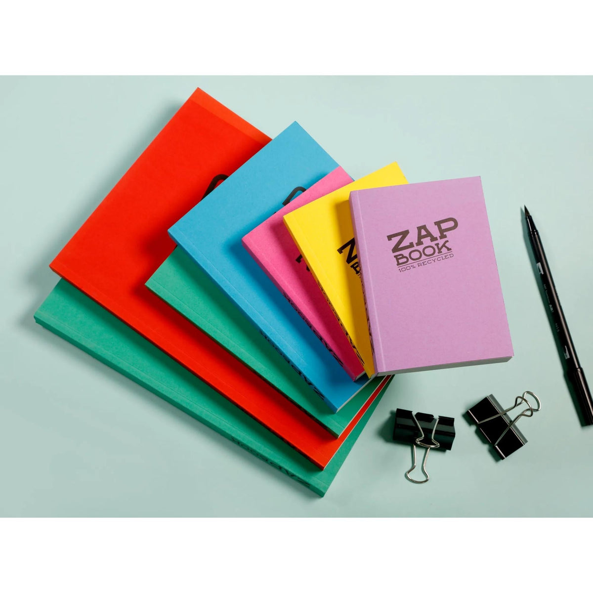 Clairefontaine Zap Book Sketchbook, 80 g/m², 160 Sheets, A6–A5